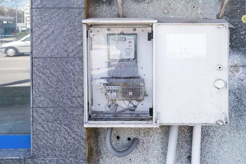 opened meter box