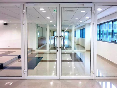 glass door
