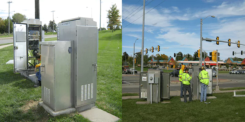 traffic signal control cabiner