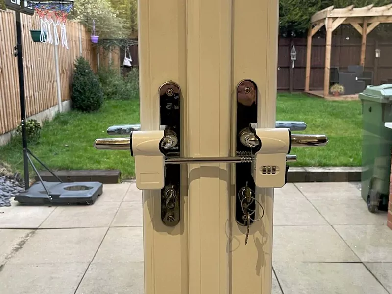 double door security locks