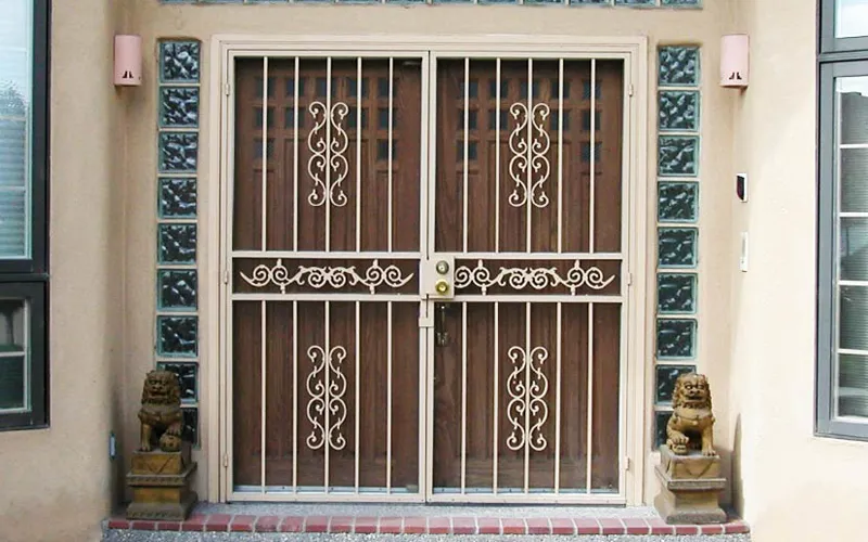 Wrought Iron Security Door Locks