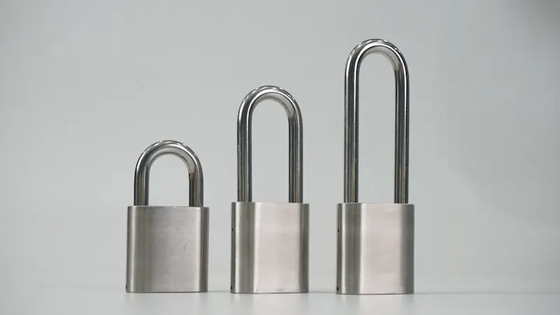 padlock with long shackle
