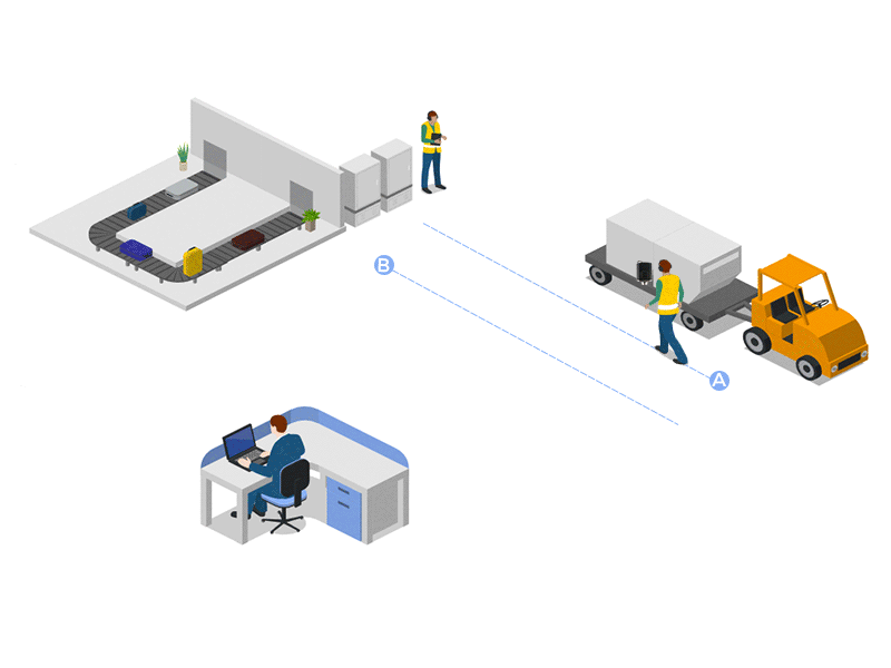 Passive Electronic Lock Workflow-Airport
